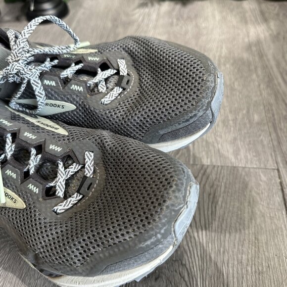 Brooks Cascadia 14 Trail Running Shoes Women's Size 9.5 B Gray  Blue Sneakers - Picture 9 of 12